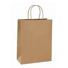 (E6) Paper bags with handles large 13*7*17 250 pcs